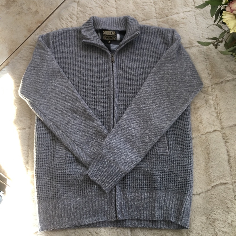 Gray mens sweater